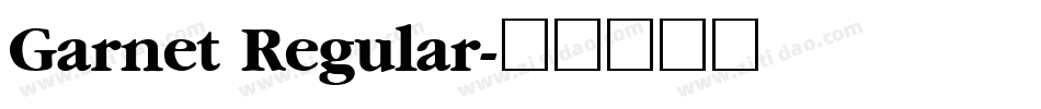 Garnet Regular字体转换